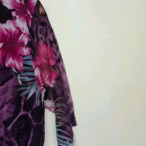 Trendy New Purple Print Top For Women