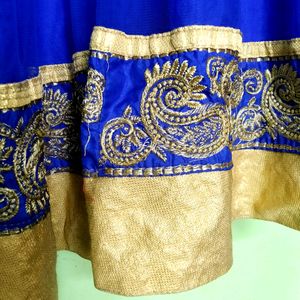 Royal Blue Long Party Wear