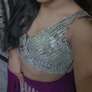 Purple Colur Legha Choli