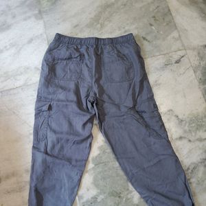 Women's Grey Cropped Cargos