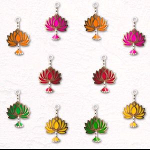 💥Diwali Special Offer💥4 Lotus Jhumki Hangings