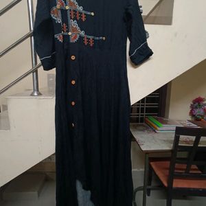 Black Kurta 😎size-M-Bust-34