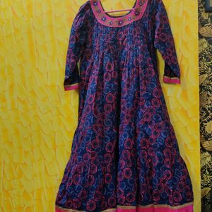 Beautiful Indigo Anarkali