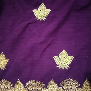 Embroidery Worked Saree