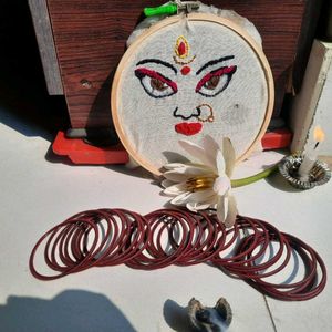 Maa Durga Embroidery Hoop