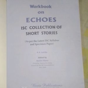 Workbook On Ecohes,ISC Collection Of Short Storie