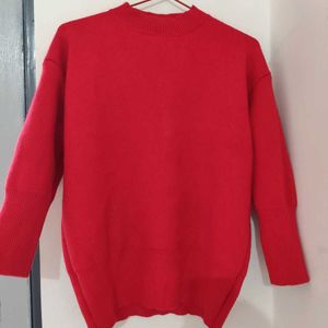 Red Woolen Top