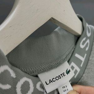 @lacoste lettered crewmen's sweatshirt