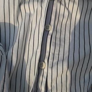 VERO MODA Striped Casual White Shirt