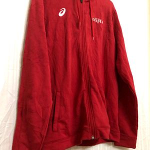 Asics Red Full Zip Jacket