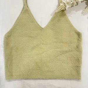 Lime Green Wool Top