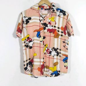 Mango Cartoon Print Shirt