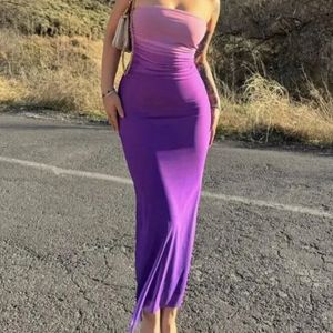 Violet Ombre Tube Dress