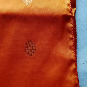 Art Silk Orange 🧡 Saree