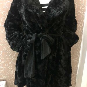 Luxurious Black Fur Coat