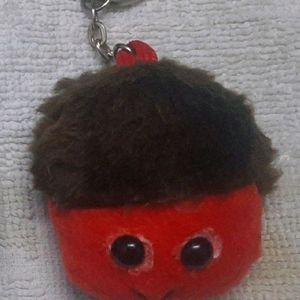 Cute Red Keychain Face Toy