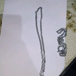 Silver Metal Chains ×2