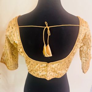 Brand New Designer Golden Blouse