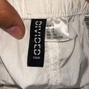 H&M White Parachute Pants