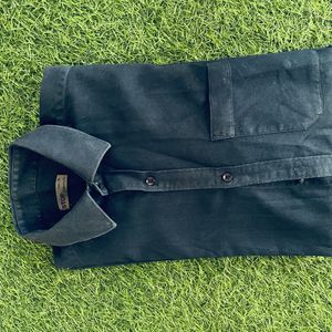 Trendy Navy Blue Shirt For Men