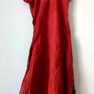 Red Kurta Suit