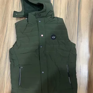 brand new mens sleeveless green jacket