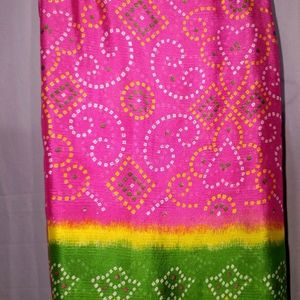 Saree Pink And Green Combination