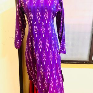 Ikat cotton kurta