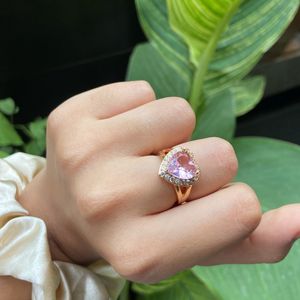 Solitaire Heart Ring