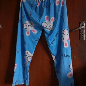 Blue Printed Pyjama