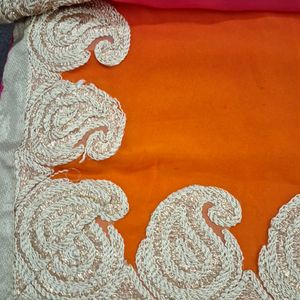 Double Shaded Saree With Blouse