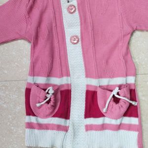 Combo Of Pink & Black Colour Glosy Sweater