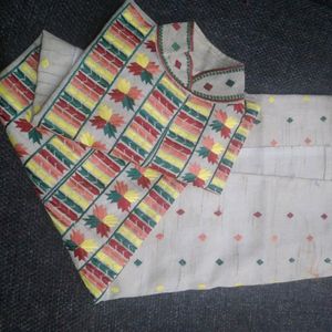 Girls Kurta Unstitched Piece