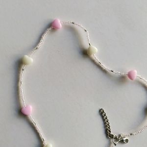 Y2K pink Heart Choker