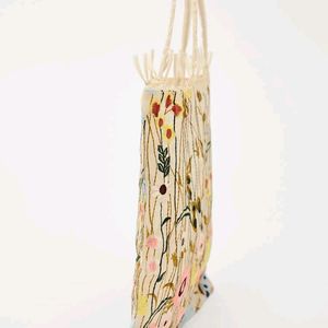 EMBROIDERED FABRIC BAG