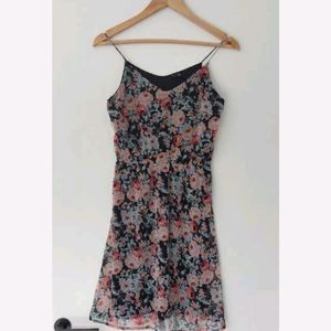 Vero Moda black floral dress