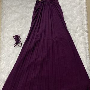 Women Fit Flare Purple Dress