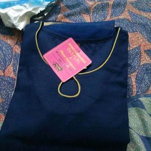 Beautiful Blue Kurti Pant With Net Duppta