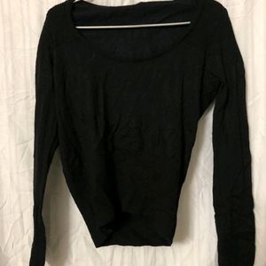 Black Long Sleeves Top