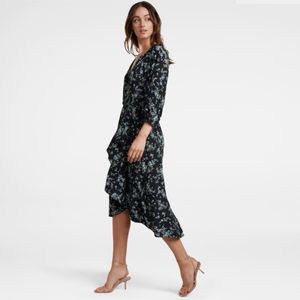 Forever New MAYA FRILL WRAPMIDI DRESS