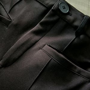 Korean Style Baggy Black Trousers