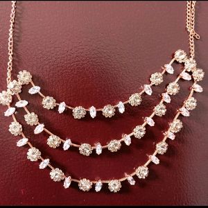 3 Layer Rose Gold Jewellery Set