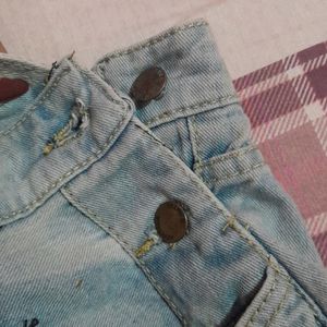 Denim Short Dungaree