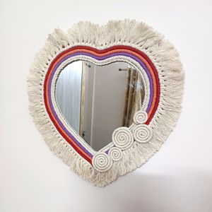 12.5 Inches Heart Mirror