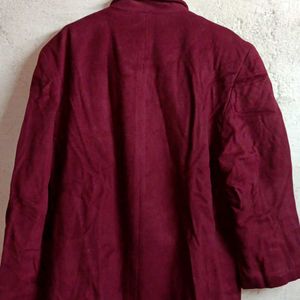 Women's Oversized Formal Coat Blazer Maroon