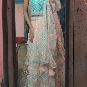 Women Heavy Mirror Work Lengha Choli "New"