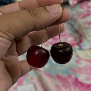 Fashionable western stylish cherry earrings