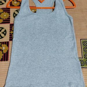 Silver Tank Top For Girls