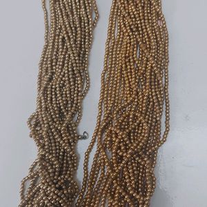 Golden Beads For JEWELLERY MAKING