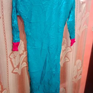 Stylish Wrap Blue Pink Kurta